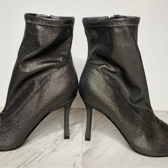 New! Marc Fisher Kellen Sparkle Pointy Toe Heeled Bootie 8 1/2 M - Picture 7 of 13